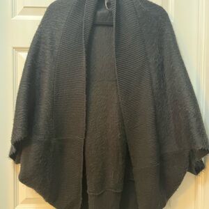 Vince Camuto Charcoal Poncho Sweater